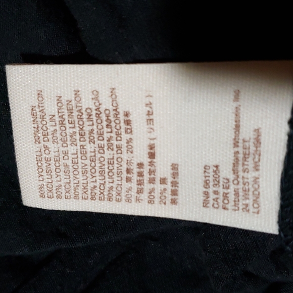 Free People Tripoli High Low Top in Black and Orange, Size xs - Picture 15 of 15